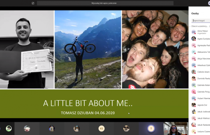 Toastmaster and public speaking online meeting with Tomasz Dziuban (Spotkanie) _ Microsoft Teams 04.06.2020 14_05_12
